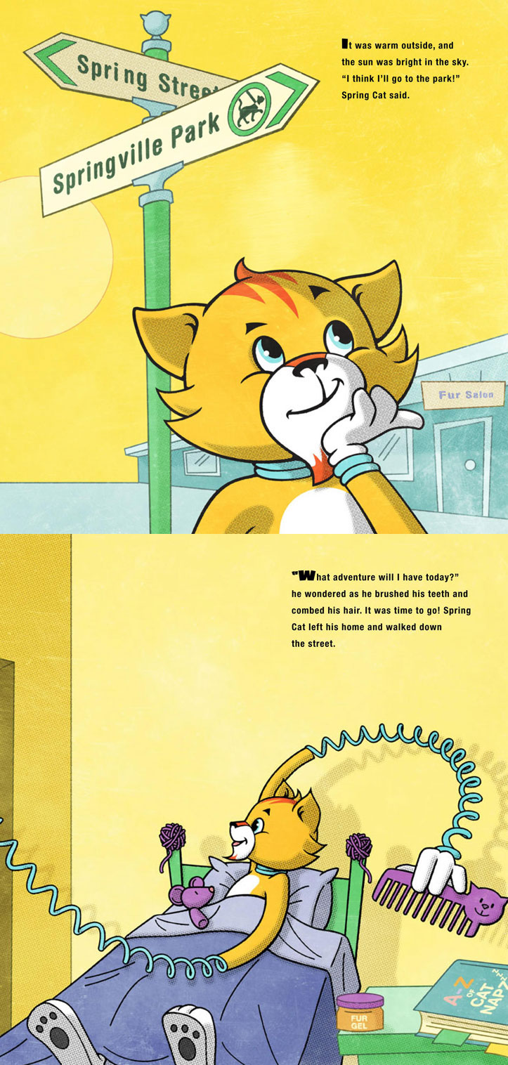 Spring Cat - Sample Pages